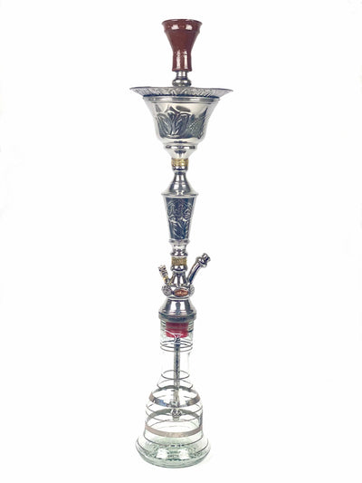 Luxurious & Traditional Silver Khalil Mamoon Hookah/Shisha - Hookain 