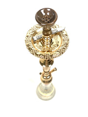 Luxurious & Traditional Golden Gold Khalil Mamoon Hookah/Shisha - Hookain 