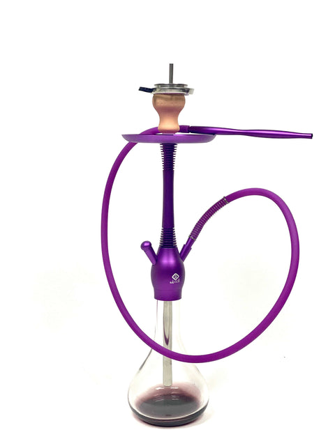 Modern Purple Al-Mani Americano Hookah/Shisha All-in-One Kit - Hookain 