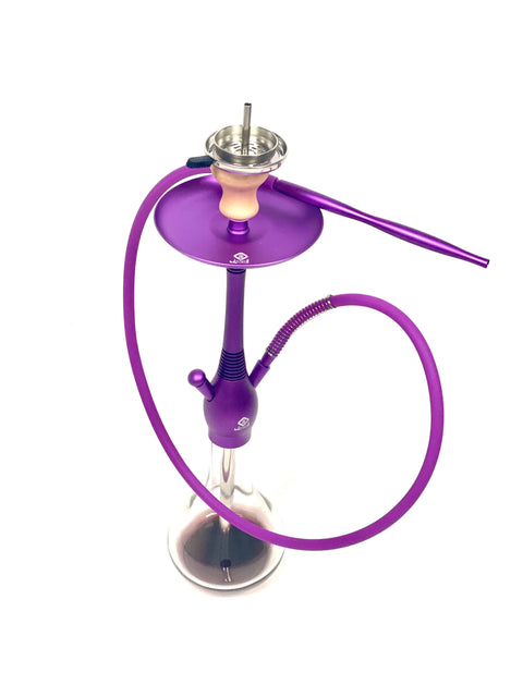 Modern Purple Al-Mani Americano Hookah/Shisha All-in-One Kit - Hookain 