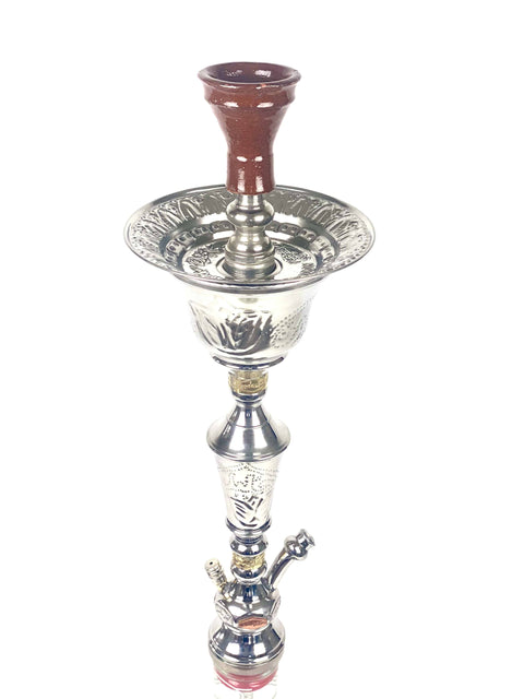 Luxurious & Traditional Silver Khalil Mamoon Hookah/Shisha - Hookain 