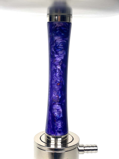 Purple Waterfall Smoke Luxury Stainless Steel Hookah Shisha Diablo - Hookain 