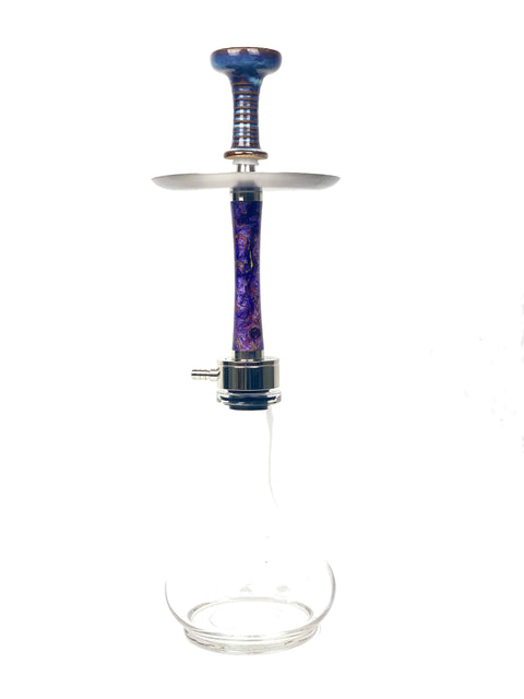 Purple Waterfall Smoke Luxury Stainless Steel Hookah Shisha Diablo - Hookain 