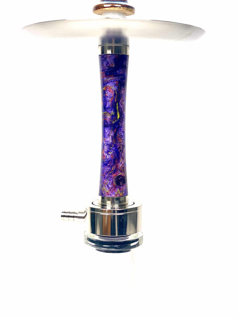 Purple Waterfall Smoke Luxury Stainless Steel Hookah Shisha Diablo - Hookain 