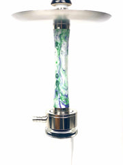 Green White Waterfall Smoke Luxury Stainless Steel Hookah Shisha Diablo - Hookain 